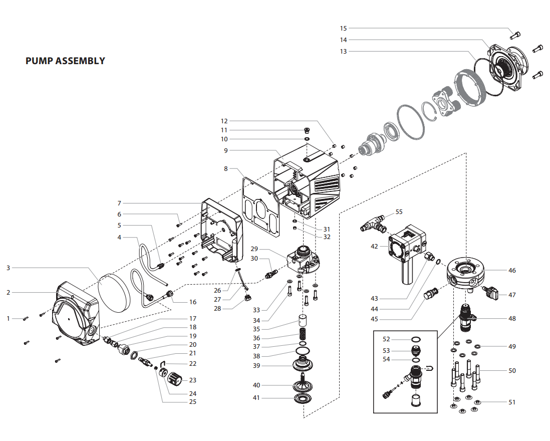 Elite 4500 Pump Assembly Parts